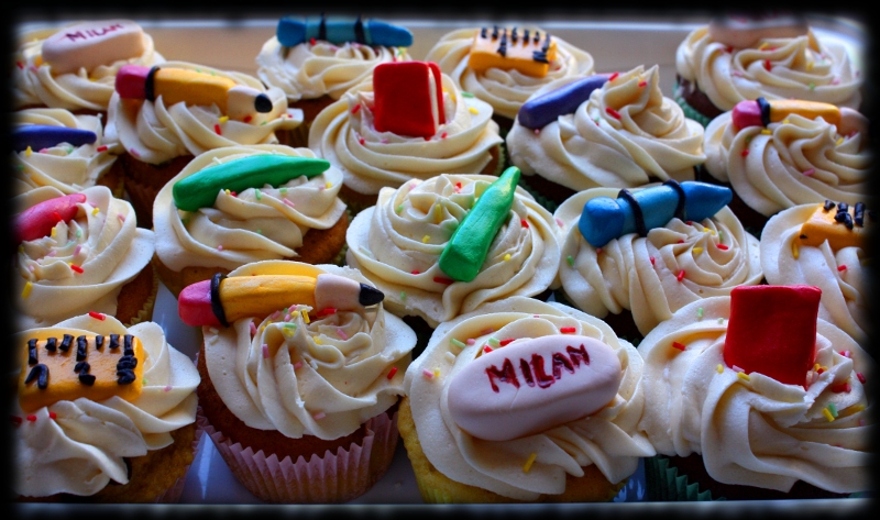 Cupcakes vuelta al cole