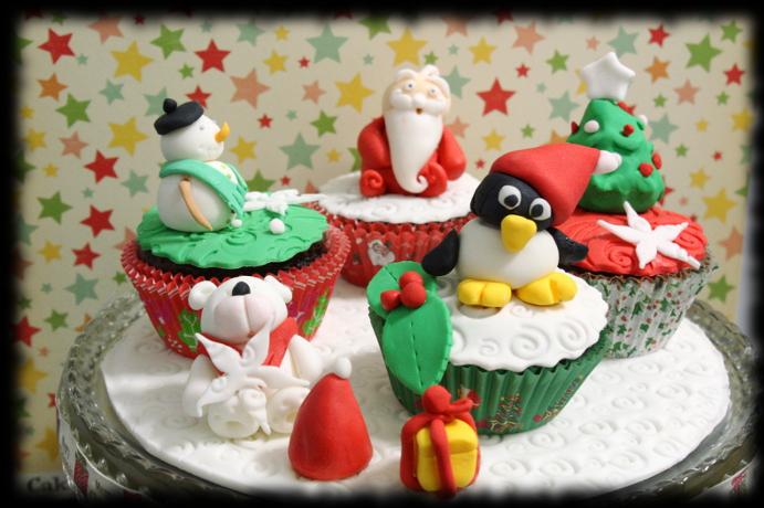 Cupcakes dulce Navidad