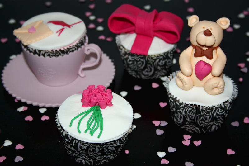 Cupcakes románticos