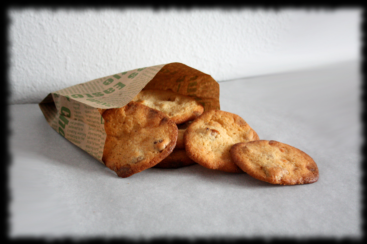 Cookies de chocolate blanco y nueces