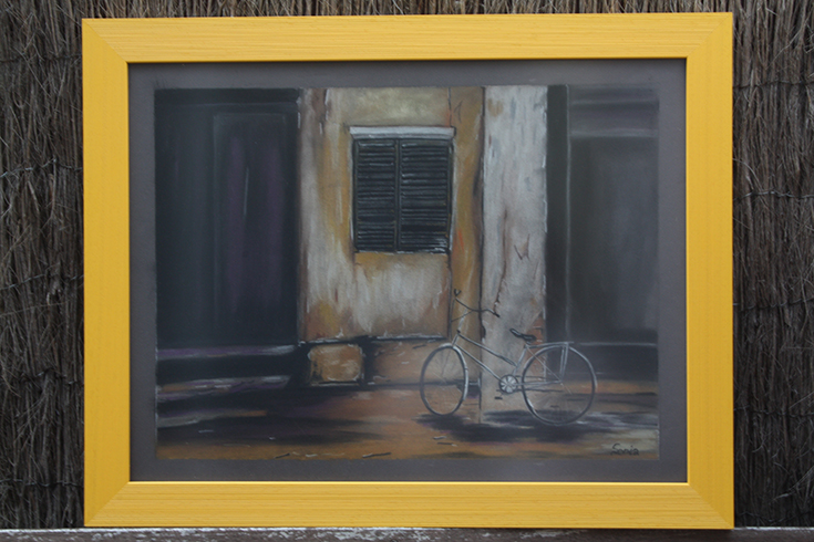 Cuadro Bicicleta ( pintura pastel)