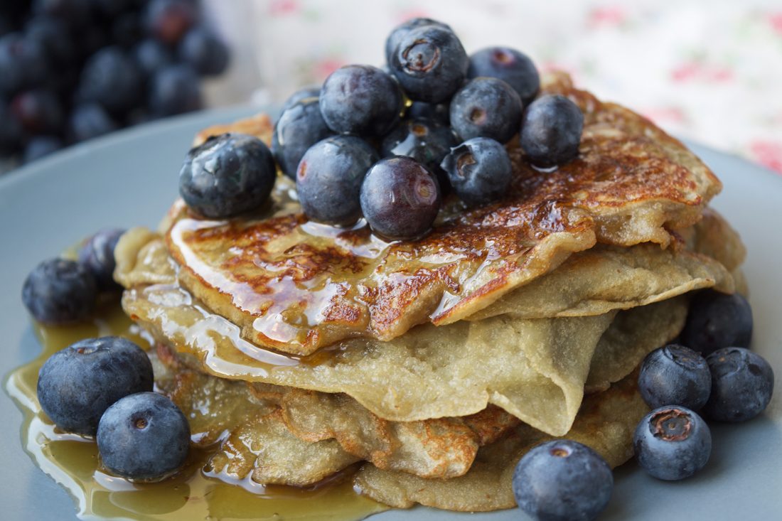 tortitas de arandanos