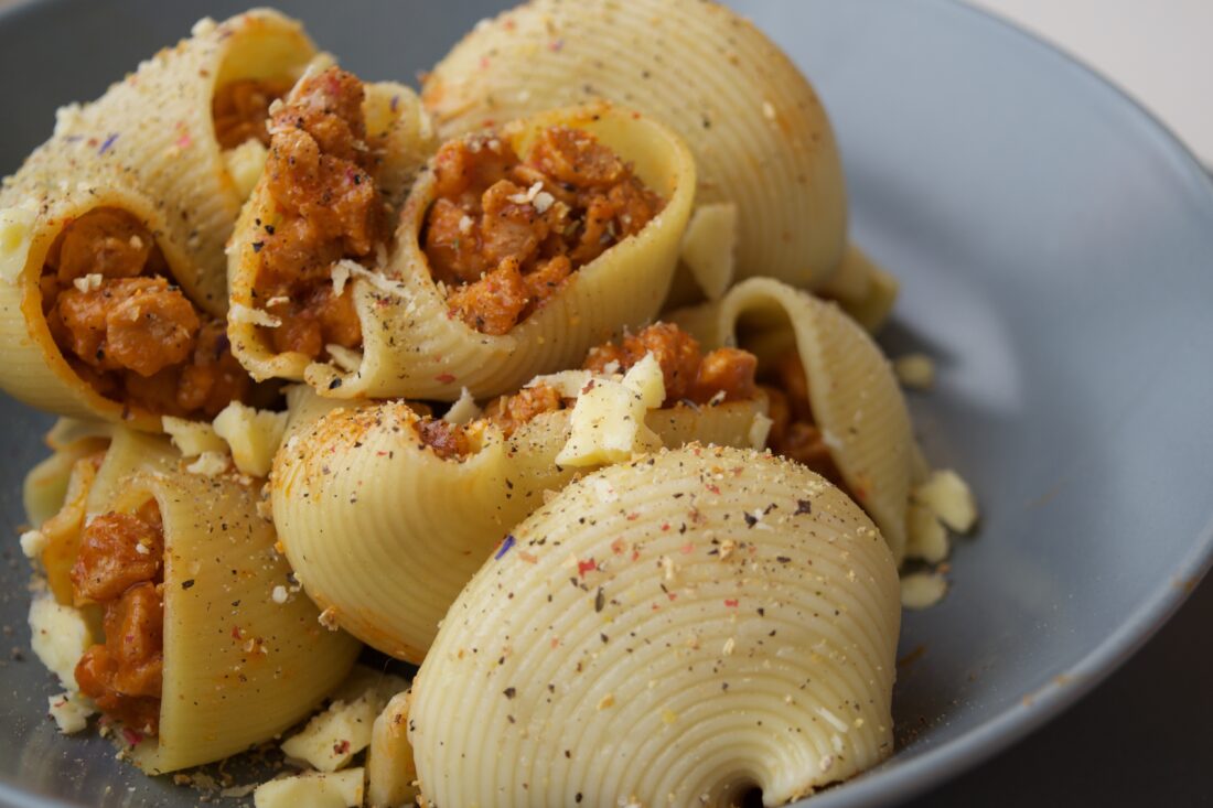 Pasta boloñesa Vegetariana